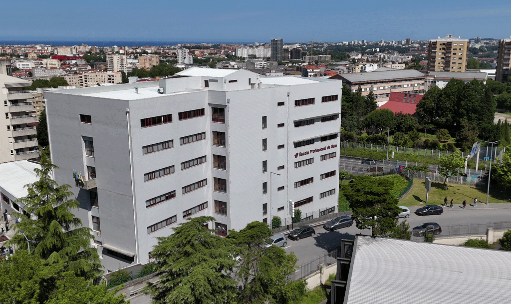 Instalações da Escola Profissional de Gaia.